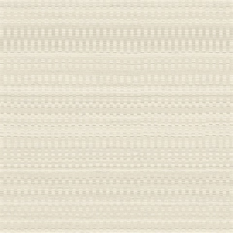 Beige Tapestry Stitch Textured Weave Wallpaper