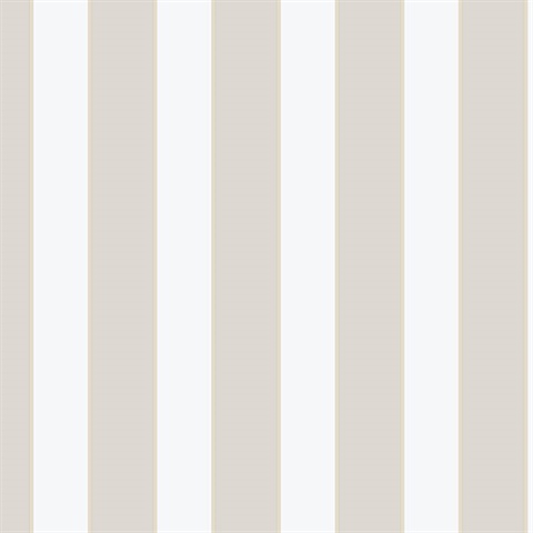 Beige & Taupe 1.25 In Stripe Wallpaper