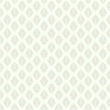 Beige, Taupe &amp; Cream Leaflet Modern Floral Leaf Prepasted Wallpaper