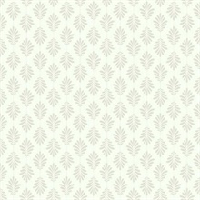 Beige, Taupe & Cream Leaflet Modern Floral Leaf Prepasted Wallpaper