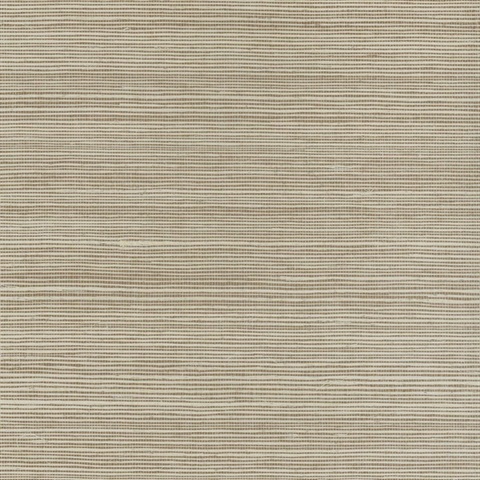 Beige & Taupe Natural Grasscloth Wallpaper