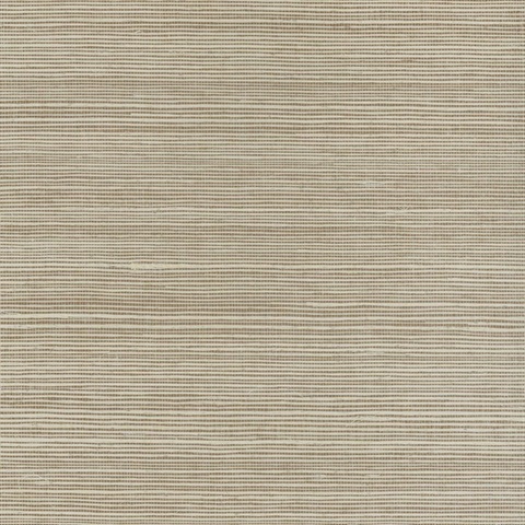 Beige & Taupe Natural Grasscloth Wallpaper