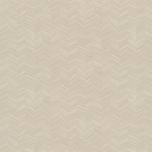 Beige Textured Chevron Wallpaper