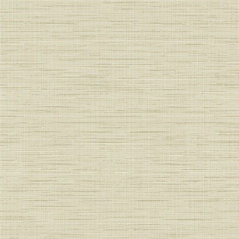 Beige Textured Faux Linen Wallpaper