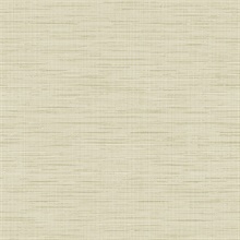 Beige Textured Faux Linen Wallpaper