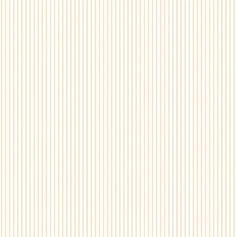 Beige Thin Candy Stripe Wallpaper