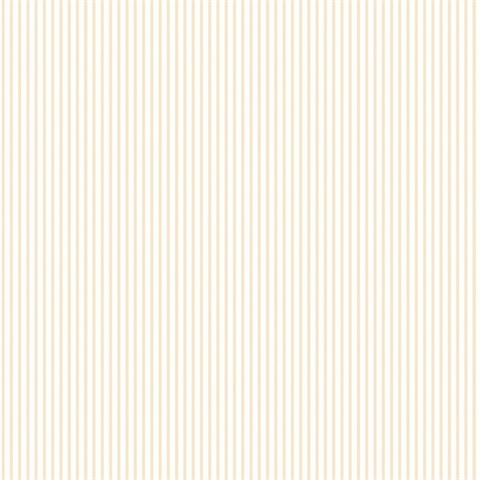 Beige Thin Candy Stripe Wallpaper