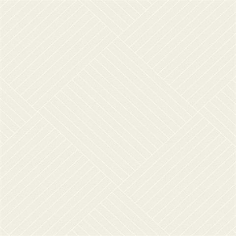 Beige Twisted Tailor Geometric Wallpaper
