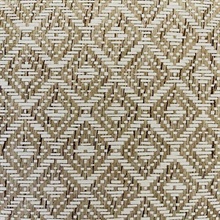 Beige Wallquest BX10047 Grasscloth Diamonds Wallpaper