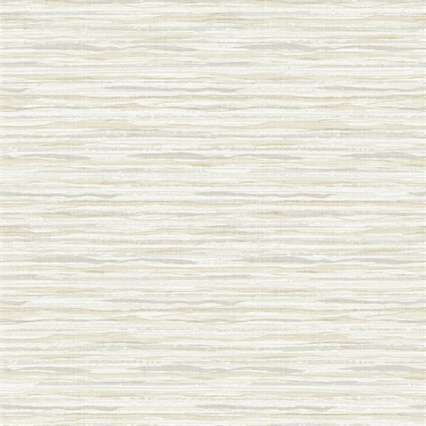 Beige Wave Horizontal Stringcloth Watercolor Wallpaper