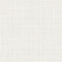 Beige & White Abstract Faux Weave Texture Wallpaper