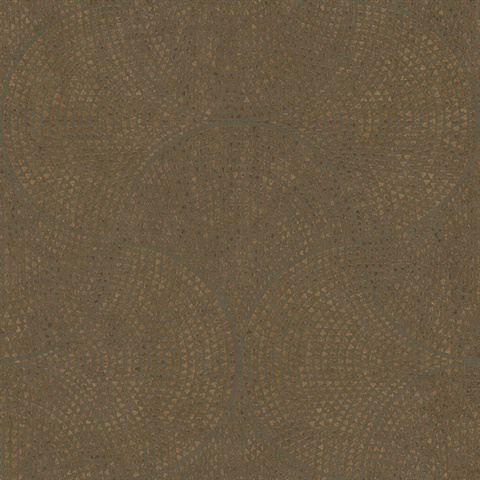 Bel Air Copper Geometric Fan Wallpaper