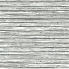 Bellport Dark Grey Faux Textured Wood Slats Wallpaper