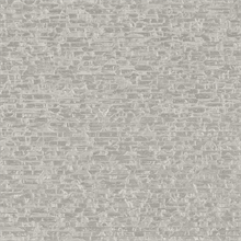 Belvedere Grey Faux Slate Stone Wallpaper