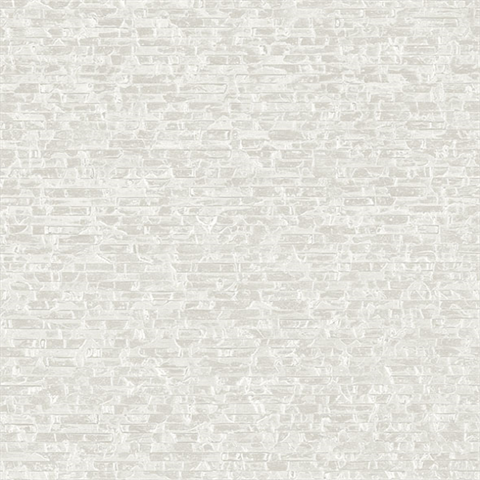 Belvedere Ivory Faux Slate Stone Wallpaper