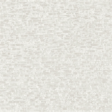 Belvedere Ivory Faux Slate Stone Wallpaper