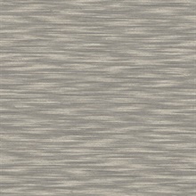 Benson Brown Horizontal Faux Fabric Wallpaper