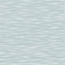 Benson Light Blue Horizontal Faux Fabric Wallpaper