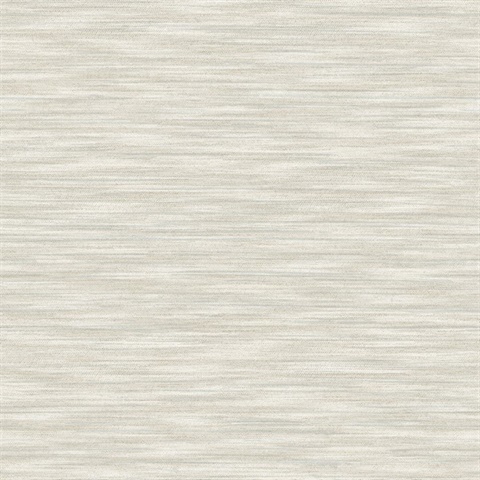 Benson Light Grey Horizontal Faux Fabric Wallpaper