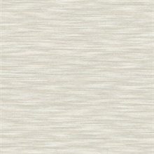 Benson Light Grey Horizontal Faux Fabric Wallpaper