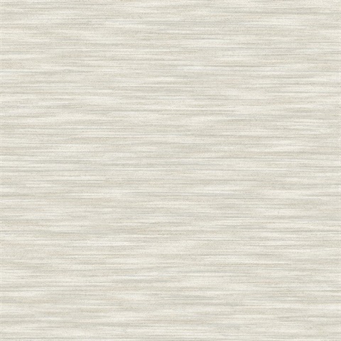 Benson Light Grey Horizontal Textured Faux Linen Wallpaper