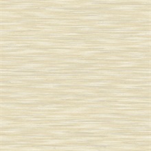 Benson Yellow Horizontal Faux Fabric Wallpaper