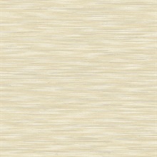 Benson Yellow Horizontal Faux Fabric Wallpaper