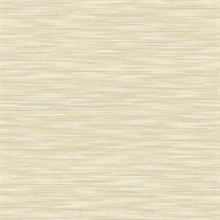 Benson Yellow Horizontal Textured Faux Linen Wallpaper