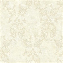 Bentley Beige Damask Wallpaper