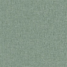 Bentley Green Faux Linen Wallpaper