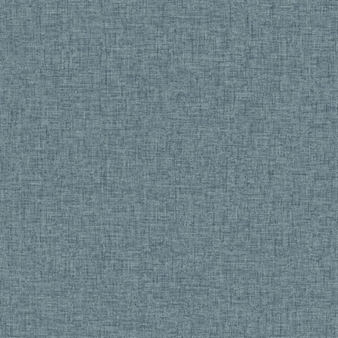 Bentley Navy Blue Faux Linen Wallpaper