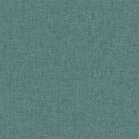 Bentley Teal Faux Linen Wallpaper