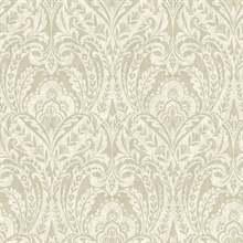 Berkshire Beige Damask Wallpaper