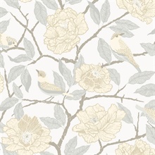 Bernadina Light Yellow Rosebush Wallpaper