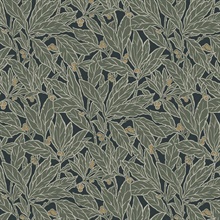 Berry and Leaf Botanical Rosemary Peel and Stick Wallpaper