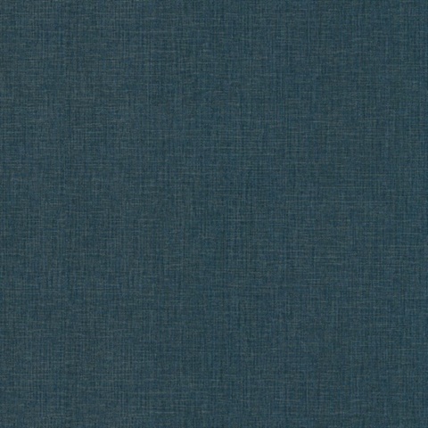 Berwick Indigo Faux Fabric Wallpaper