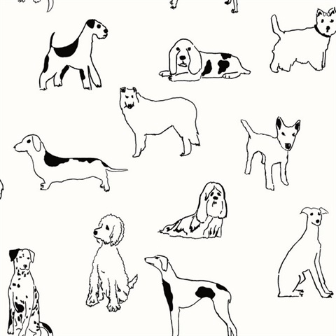 Best in Show Onyx Peel and Stick Wallpaper