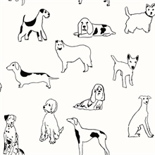 Best in Show Onyx Peel and Stick Wallpaper