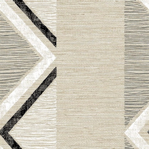 Beswick Chevron Birch Bark Wallpaper