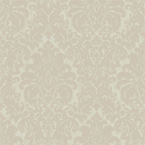 Betina Cream Damask Wallpaper