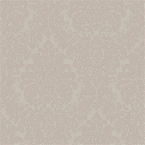 Betina Rose Silk Damask Wallpaper