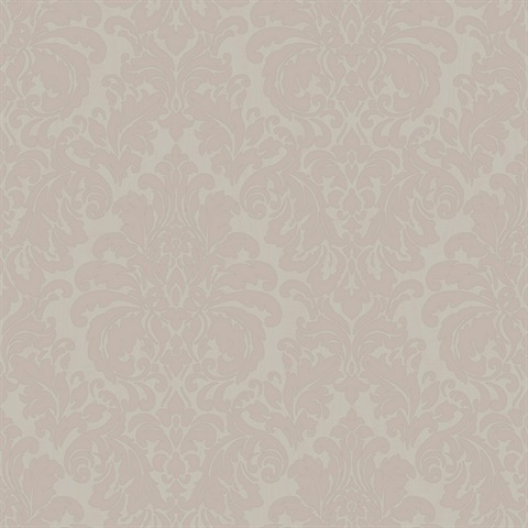 Betina Rose Silk Damask Wallpaper