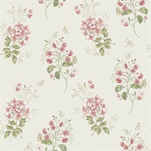 Beverly Pink Floral Wallpaper