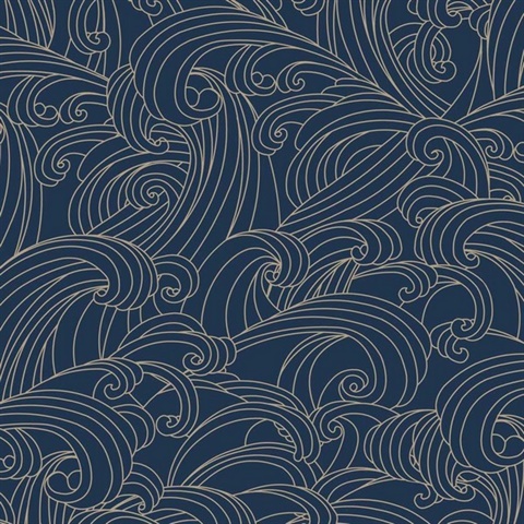 Big Wave Blue Wallpaper
