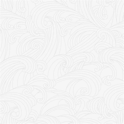 Big Wave White Wallpaper