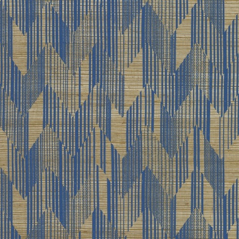 Birch Blue Italian Wallpaper