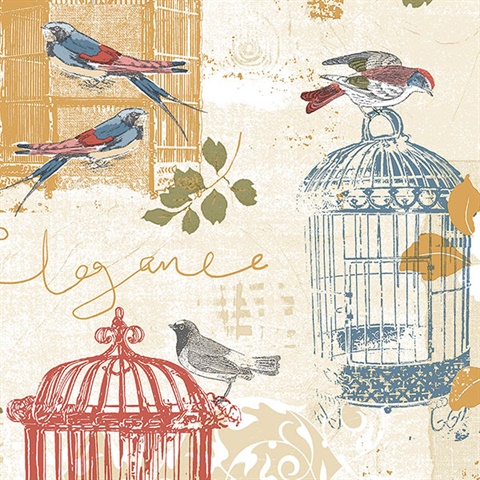 Birds In Cages Wallpaper