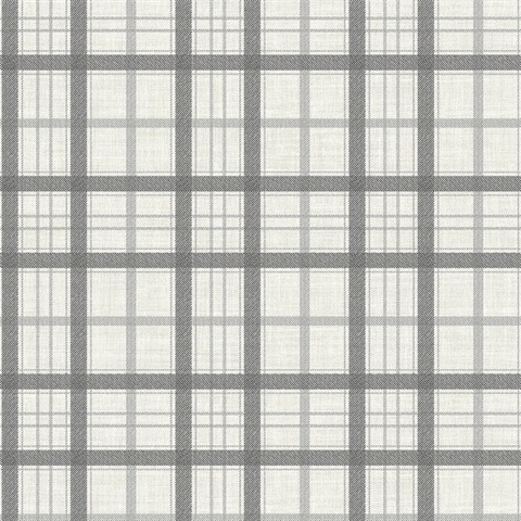 Black and White Ralph Plaid Wallpaper