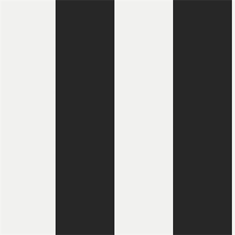 Black and White Wide Stripe Wallpaper