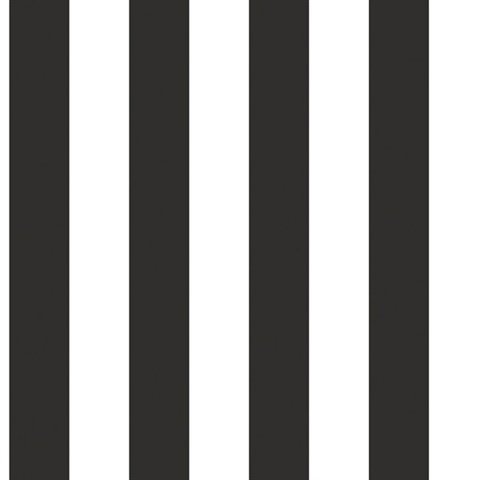 Black Awning Stripe Wallpaper